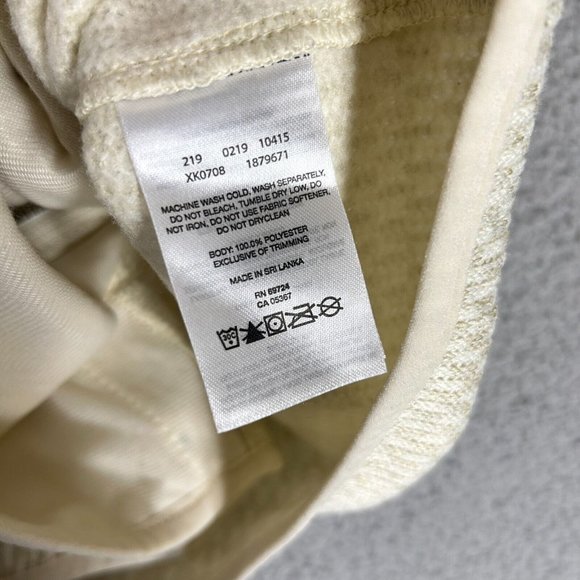 Columbia Women's Large Jacket Full Zip Rosenblum Knit Cream Ivory Pockets Warm - Picture 12 of 12